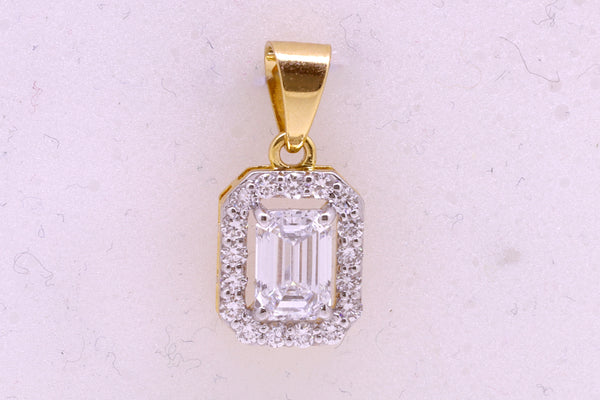 14K Hallmarked Gold | Lab Grown Diamond Pendant 4PNSJ227