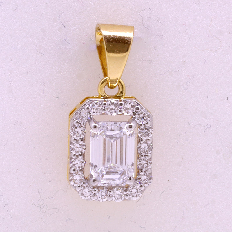 14K Hallmarked Gold | Lab Grown Diamond Pendant 4PNSJ227