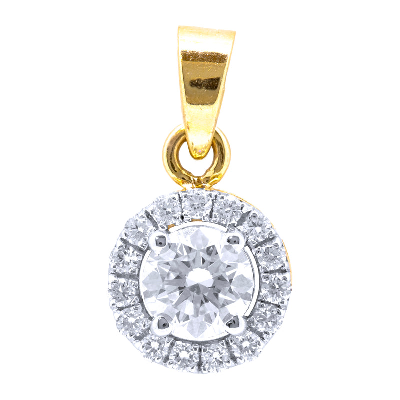 14K Hallmarked Gold | Lab Grown Diamond Pendant 4PNSJ230
