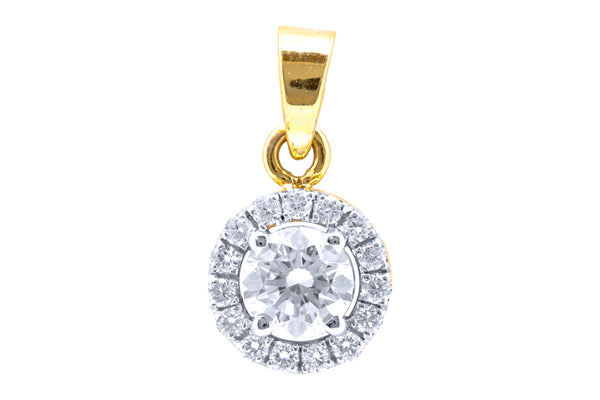 14K Hallmarked Gold | Lab Grown Diamond Pendant 4PNSJ230