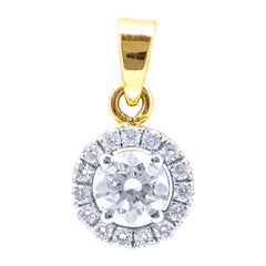 14K Hallmarked Gold | Lab Grown Diamond Pendant 4PNSJ230