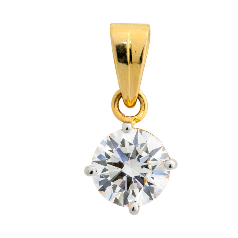 14K Hallmarked Gold | Lab Grown Diamond Pendant 4PNSJ231A