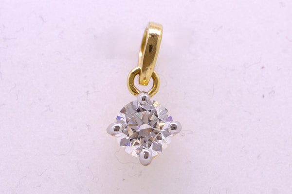 14K Hallmarked Gold | Lab Grown Diamond Pendant 4PNSJ231