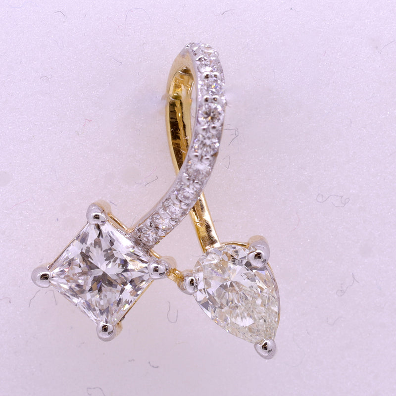 14K Hallmarked Gold | Lab Grown Diamond Pendant 4PNSJ232