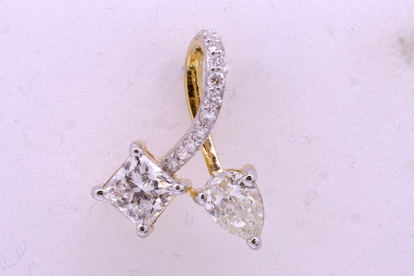 14K Hallmarked Gold | Lab Grown Diamond Pendant 4PNSJ232