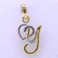 14K Hallmarked Gold | Natural Diamond Pendant 4PNSJ244