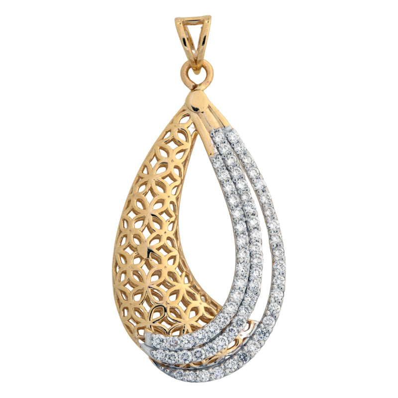 14K Hallmarked Gold | Lab Grown Diamond Pendant 4PNSJ264