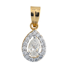 14K Hallmarked Gold | Lab Grown Diamond Pendant 4PNSJ267