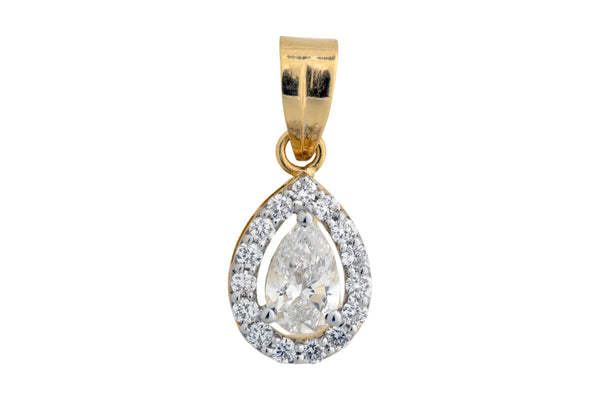 14K Hallmarked Gold | Lab Grown Diamond Pendant 4PNSJ267