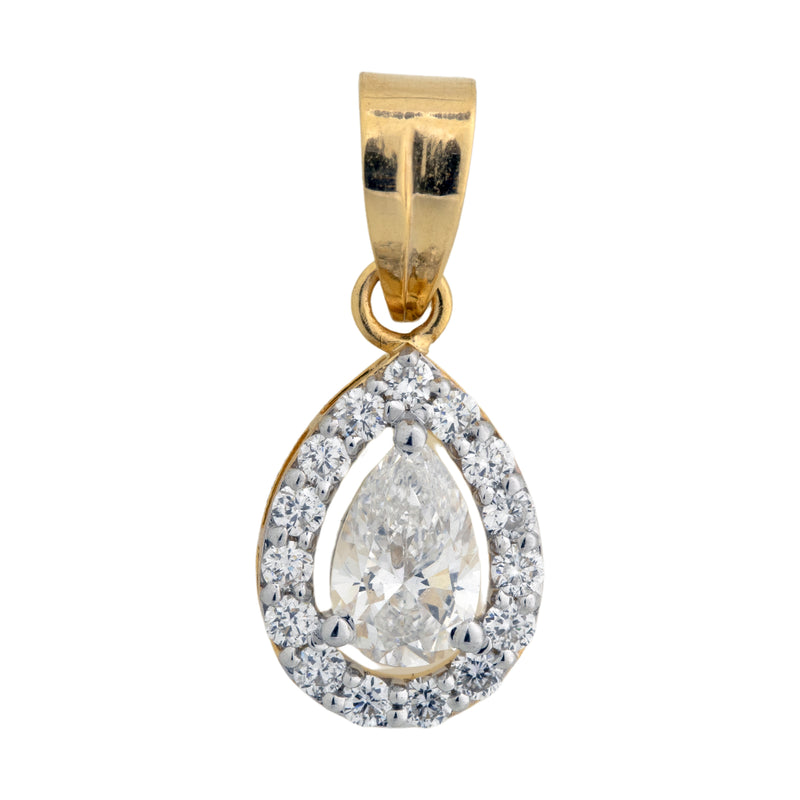 14K Hallmarked Gold | Lab Grown Diamond Pendant 4PNSJ267