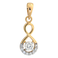 14K Hallmarked Gold | Lab Grown Diamond Pendant 4PNSJ269