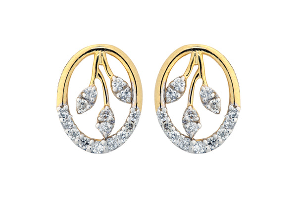 14K Hallmarked Gold | Natural Diamond Tops 4PNSJ272T