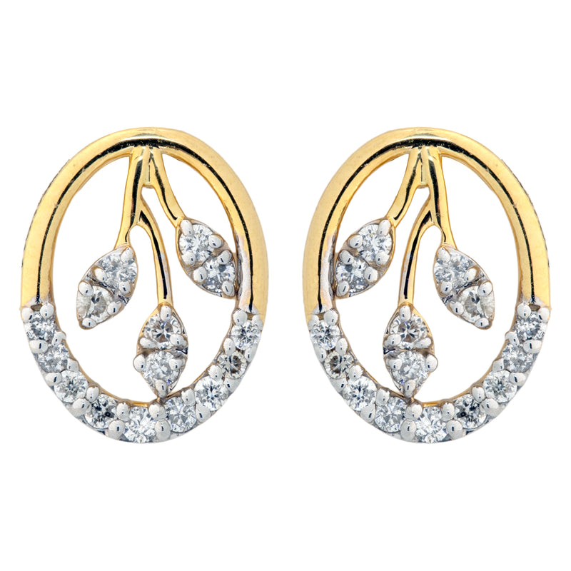 14K Hallmarked Gold | Natural Diamond Tops 4PNSJ272T