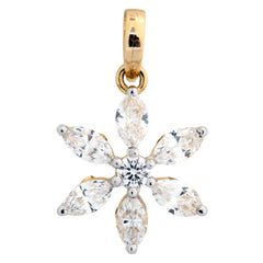 14K Hallmarked Gold | Lab Grown Diamond Pendant 4PNSJ274