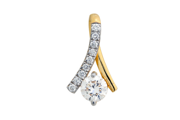 14K Hallmarked Gold | Lab Grown Diamond Pendant 4PNSJ277