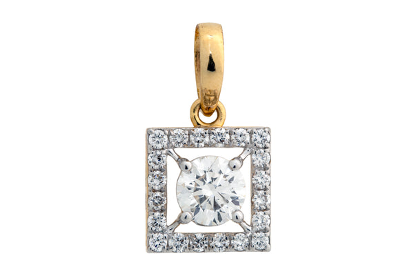 14K Hallmarked Gold | Lab Grown Diamond Pendant 4PNSJ280