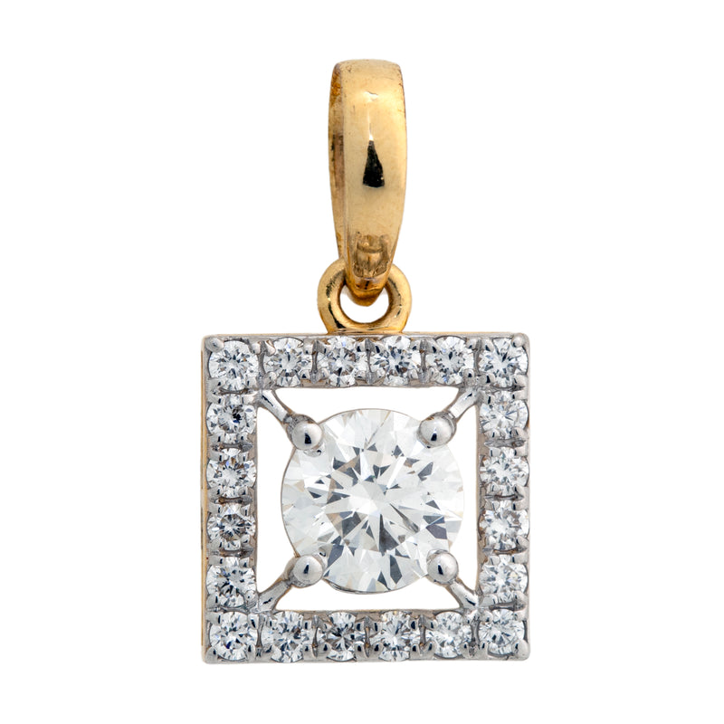 14K Hallmarked Gold | Lab Grown Diamond Pendant 4PNSJ280