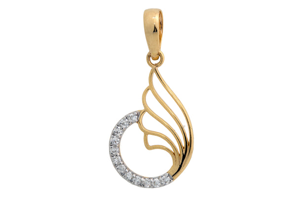 14K Hallmarked Gold | Lab Grown Diamond Pendant 4PNSJ281