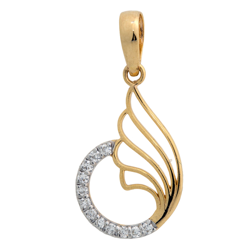 14K Hallmarked Gold | Lab Grown Diamond Pendant 4PNSJ281