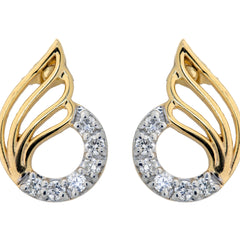 14K Hallmarked Gold | Lab Grown Diamond Tops 4PNSJ281T