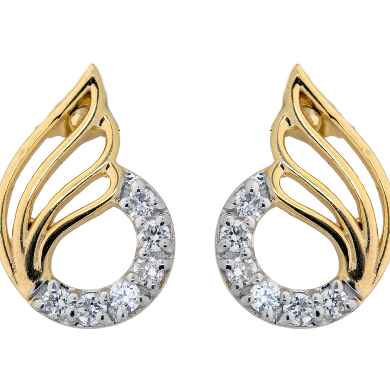 14K Hallmarked Gold | Lab Grown Diamond Tops 4PNSJ281T
