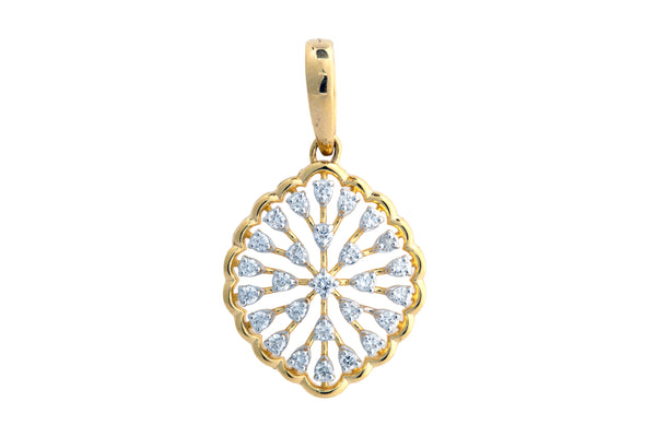 14K Hallmarked Gold | Lab Grown Diamond Pendant 4PNSJ288
