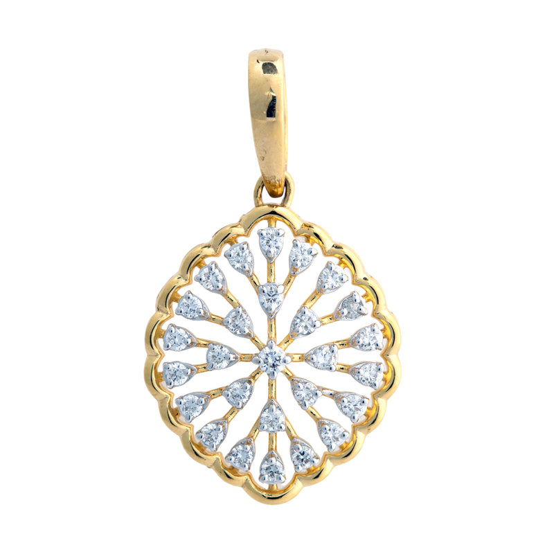 14K Hallmarked Gold | Lab Grown Diamond Pendant 4PNSJ288