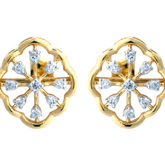 14K Hallmarked Gold | Lab Grown Diamond Tops 4PNSJ288T