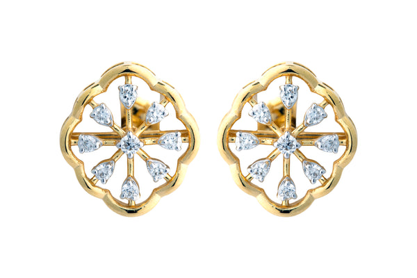 14K Hallmarked Gold | Lab Grown Diamond Tops 4PNSJ288T