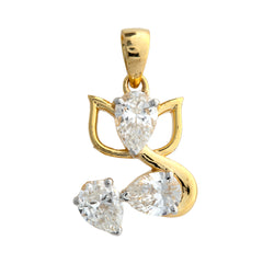 14K Hallmarked Gold | Lab Grown Diamond Pendant 4PNSJ295