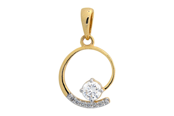 9K Hallmarked Gold | Lab Grown Diamond Pendant 9PNWA302
