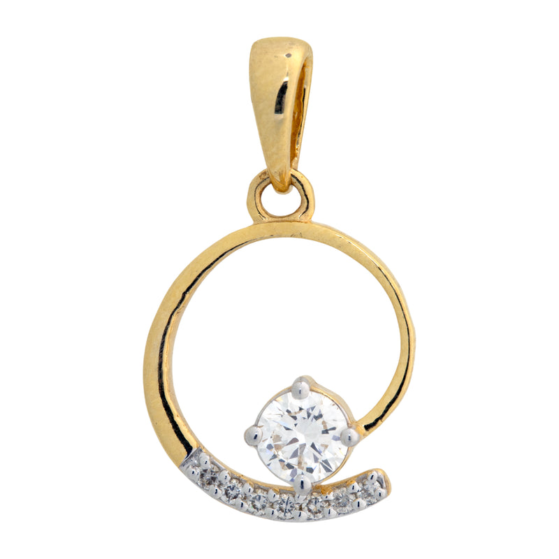9K Hallmarked Gold | Lab Grown Diamond Pendant 9PNWA302