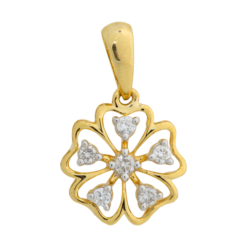14K Hallmarked Gold | Lab Grown Diamond Pendant 4PNWA304
