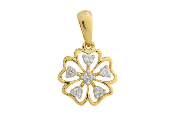 14K Hallmarked Gold | Lab Grown Diamond Pendant 4PNWA304