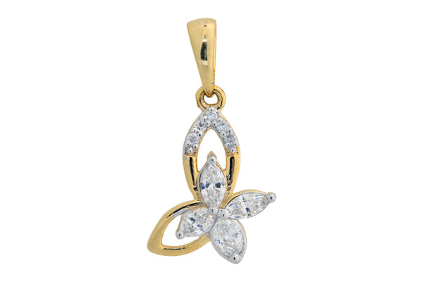 9K Hallmarked Gold | Lab Grown Diamond Pendant 9PNWA307