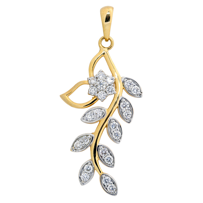14K Hallmarked Gold | Lab Grown Diamond Pendant 4PNWA308