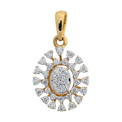 9K Hallmarked Gold | Lab Grown Diamond Pendant 9PNWA309