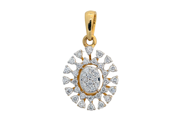 9K Hallmarked Gold | Lab Grown Diamond Pendant 9PNWA309