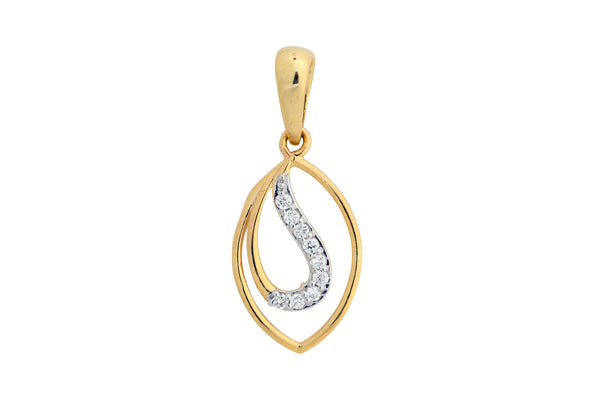 9K Hallmarked Gold | Lab Grown Diamond Pendant 9PNWA310