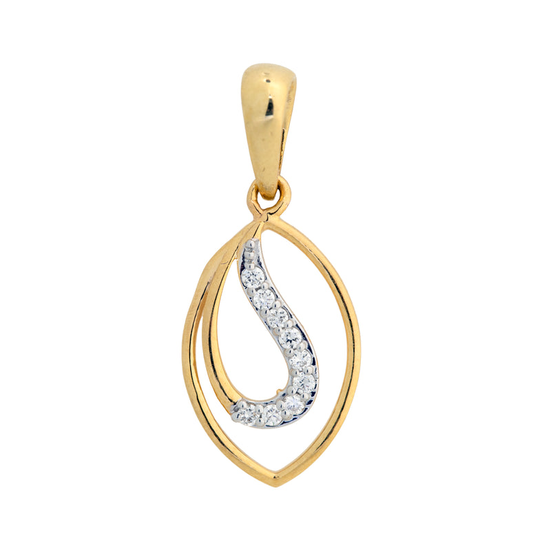 9K Hallmarked Gold | Lab Grown Diamond Pendant 9PNWA310