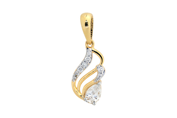 9K Hallmarked Gold | Lab Grown Diamond Pendant 9PNWA313