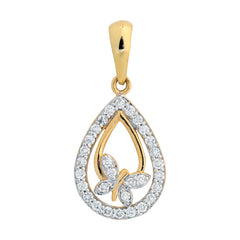 9K Hallmarked Gold | Lab Grown Diamond Pendant 9PNWA315