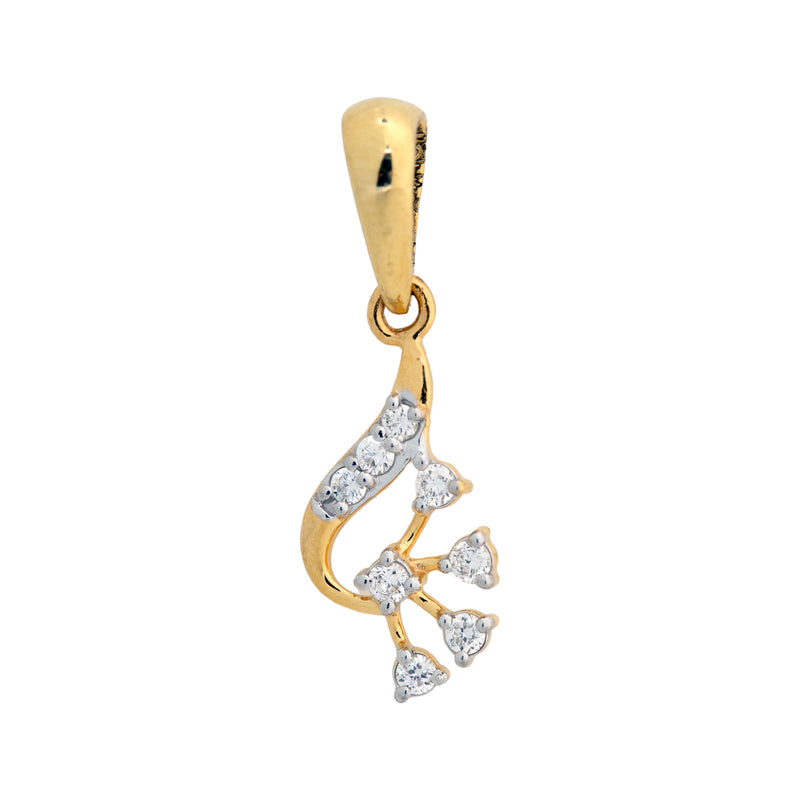9K Hallmarked Gold | Lab Grown Diamond Pendant 9PNWA318