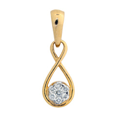 9K Hallmarked Gold | Lab Grown Diamond Pendant 9PNWA319