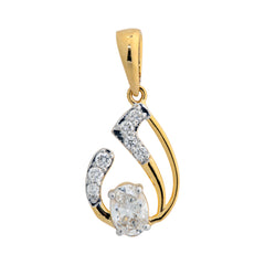 9K Hallmarked Gold | Lab Grown Diamond Pendant 9PNWA323