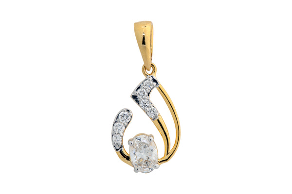 9K Hallmarked Gold | Lab Grown Diamond Pendant 9PNWA323