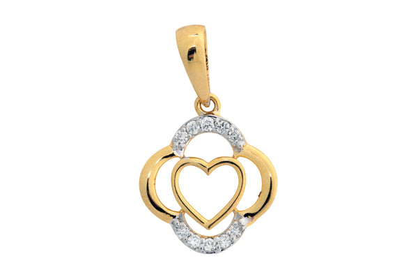 9K Hallmarked Gold | Lab Grown Diamond Pendant 9PNWA324