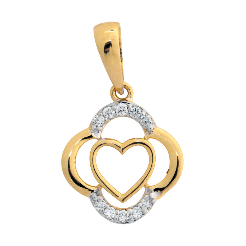 9K Hallmarked Gold | Lab Grown Diamond Pendant 9PNWA324