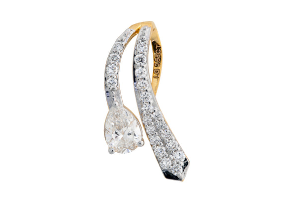9K Hallmarked Gold | Lab Grown Diamond Pendant 9PNWA325