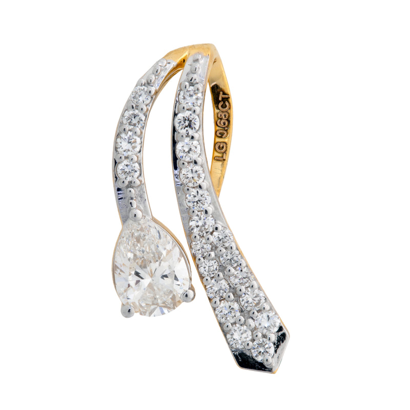9K Hallmarked Gold | Lab Grown Diamond Pendant 9PNWA325